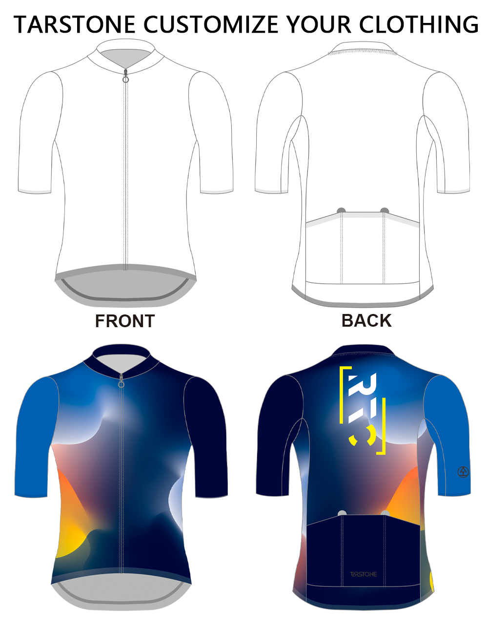 men short sleeve cycling jersey